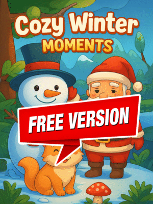 Cozy Winter Moments – Kids Winter Coloring Pages Free