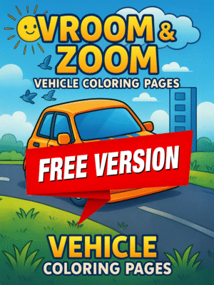 Vroom & Zoom – Vehicle Coloring Pages FREE