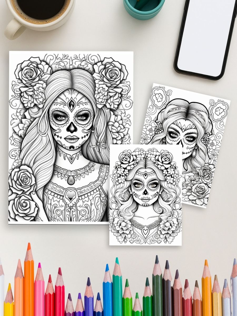 Sugar Skull Queens – 50 Feminine Skull Designs - Image 4