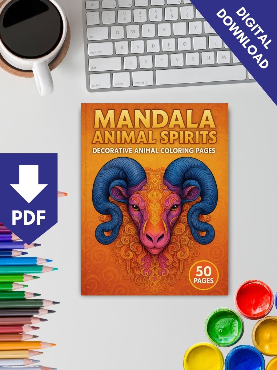 Mandala Animal Spirits – 50 Decorative Animal Pages - Image 2